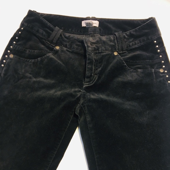Calvin Klein Pants & Jumpsuits Calvin Klein Black Velvet Studded